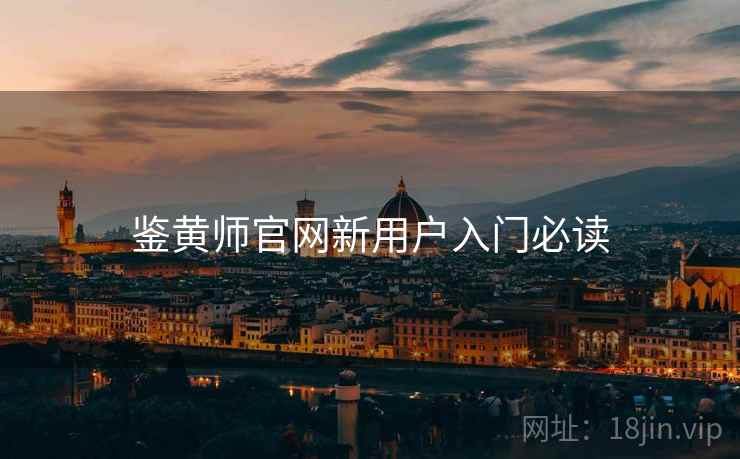 鉴黄师官网新用户入门必读