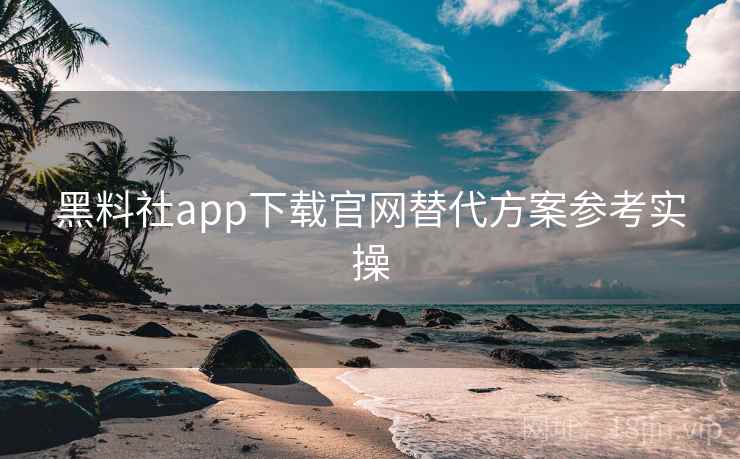 黑料社app下载官网替代方案参考实操